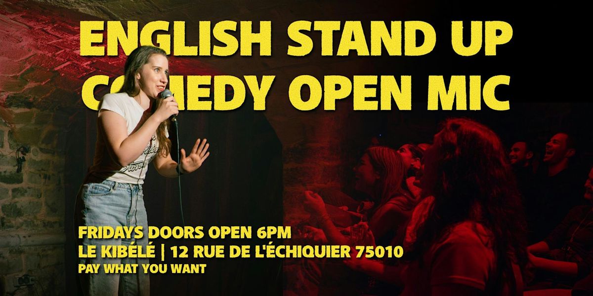 English Stand Up Comedy - Fridays - Blast Off Comedy Open Mic