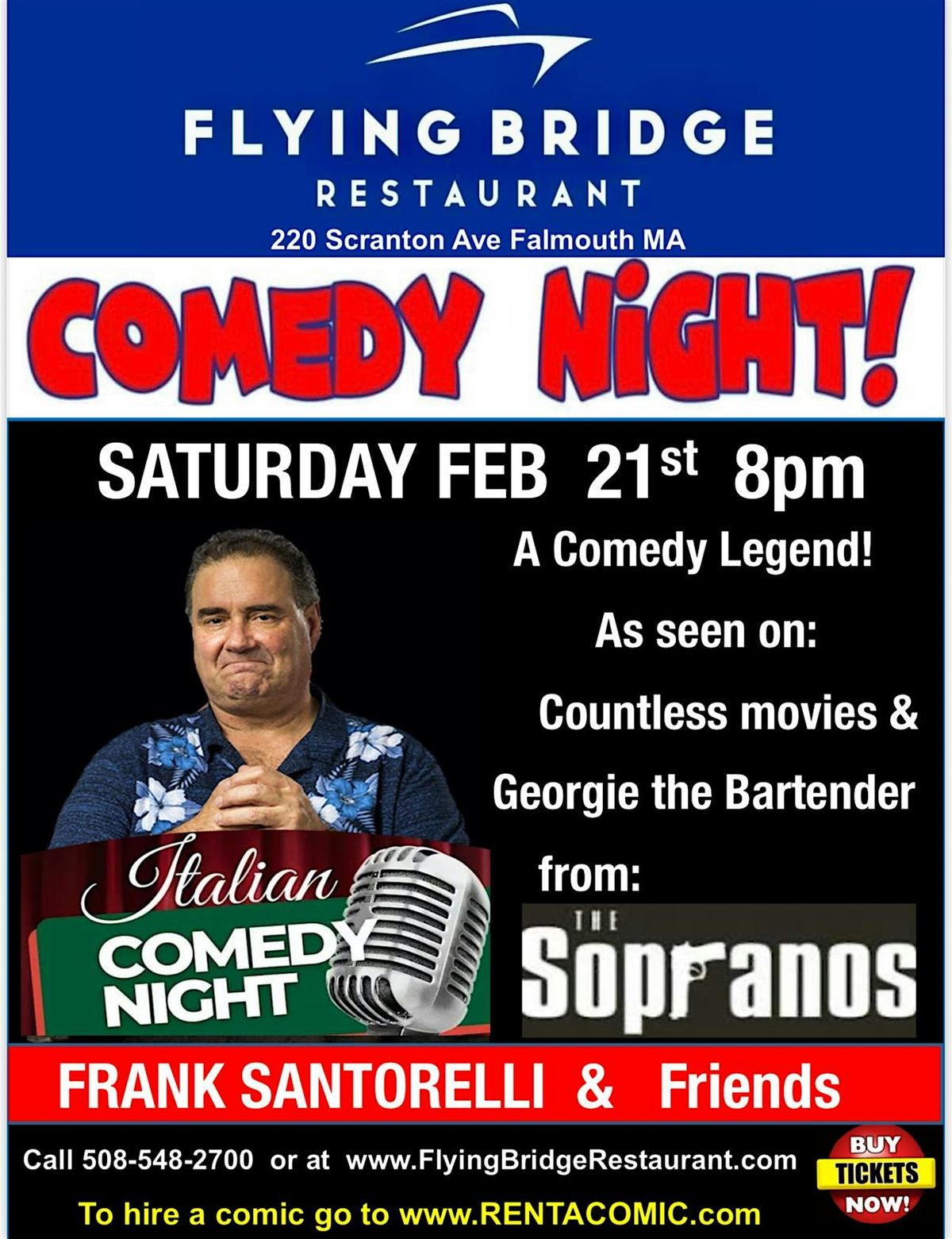 A Night of Comedy with Frank Santorelli & Friends