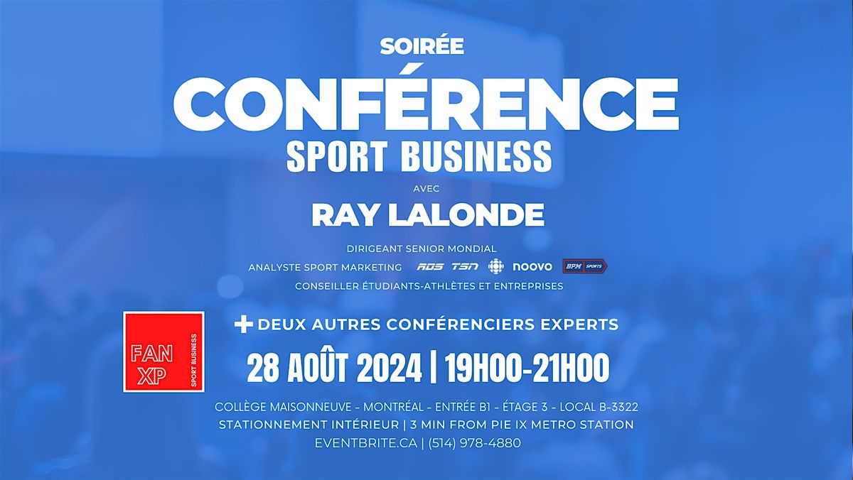 Soir\u00e9e Conf\u00e9rence Sport Business | FanXP