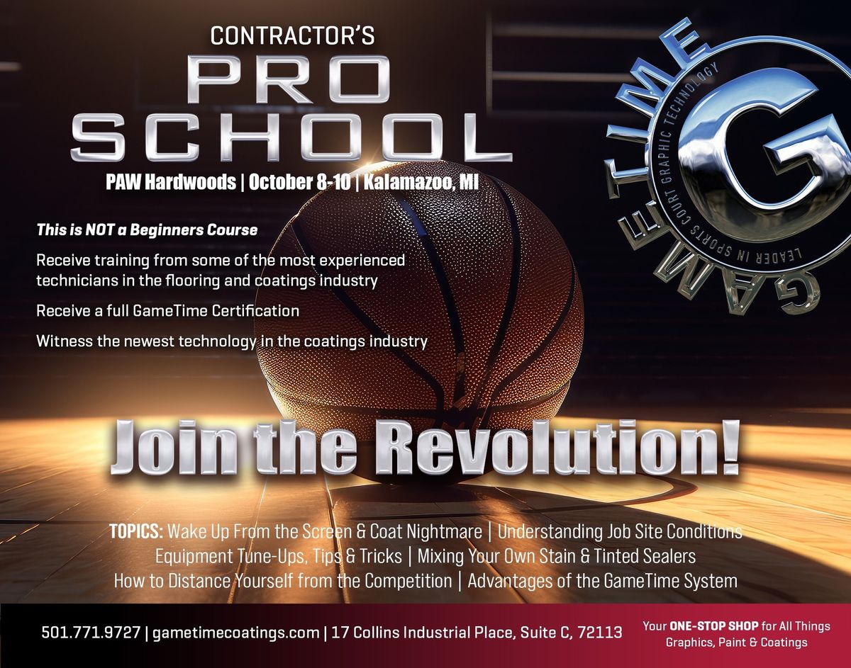 GameTime\u2019s Contractor PRO SCHOOL