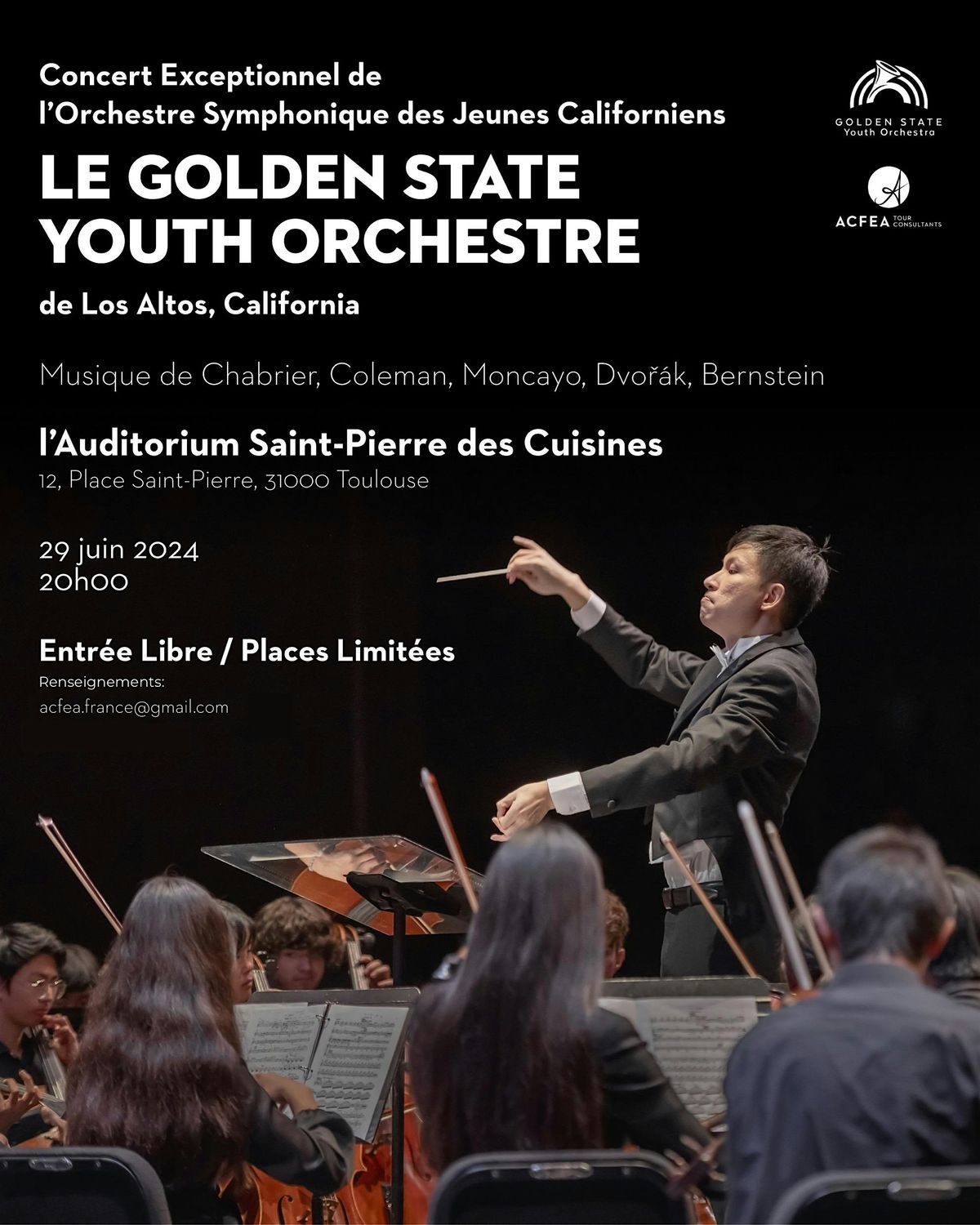 Golden State Youth Orchestra de Californie \u00e0 St. Pierre des Cuisines