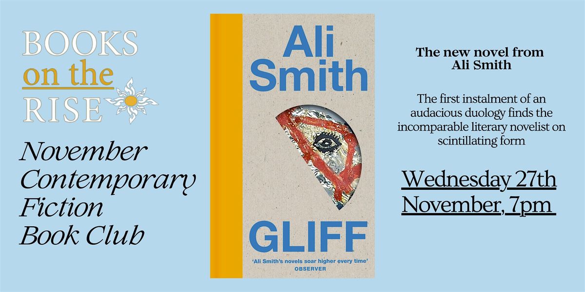 Contemporary Book Club - Gliff, Ali Smith