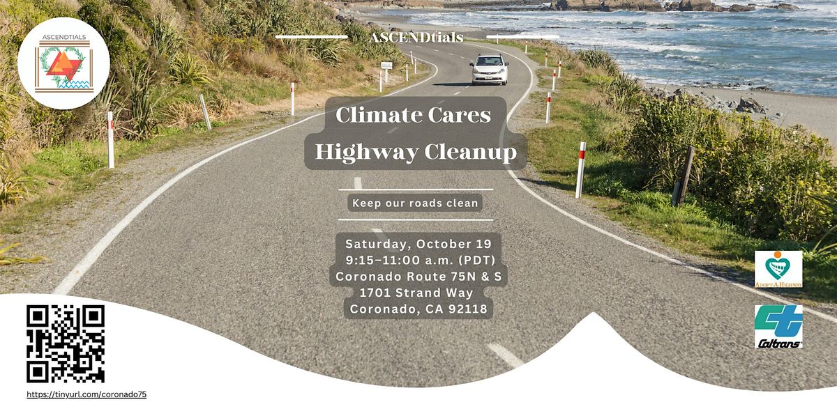 ASCENDtials Climate Cares Highway Cleanup Event at Coronado Route 75