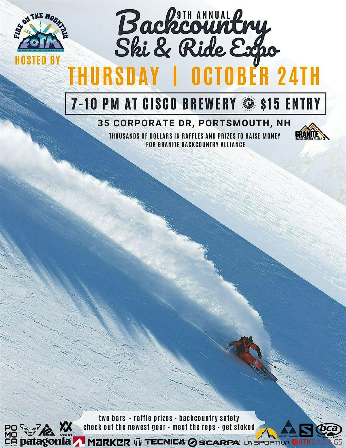 9th  Annual -  Fire on the Mountain Backcountry Ski & Ride Expo