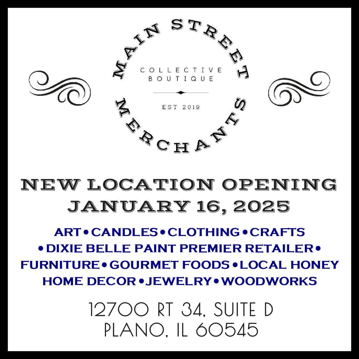 Grand Re-Opening at Main Street Merchants NEW Location!