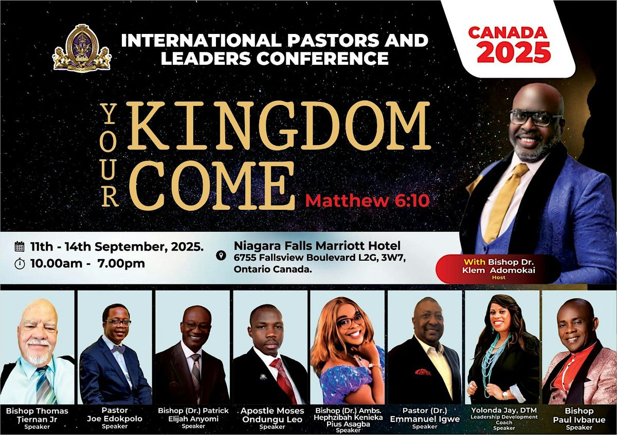 International Pastors And Leadership Conference Canada 2025.