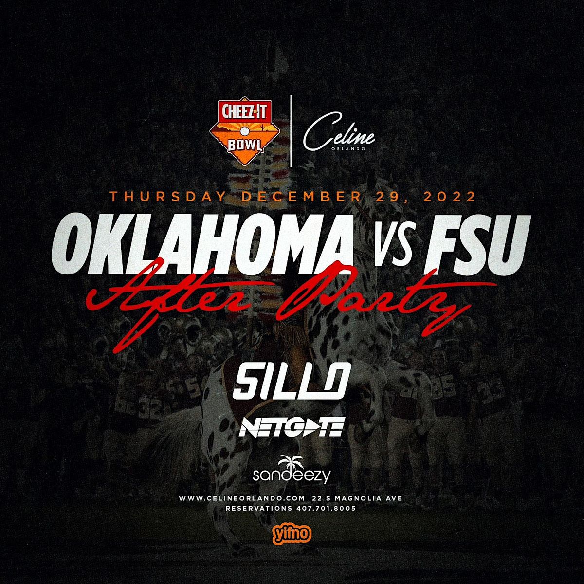 CHEEZ IT BOWL FSU VS OKLAHOMA OFFICIAL AFTER PARTY