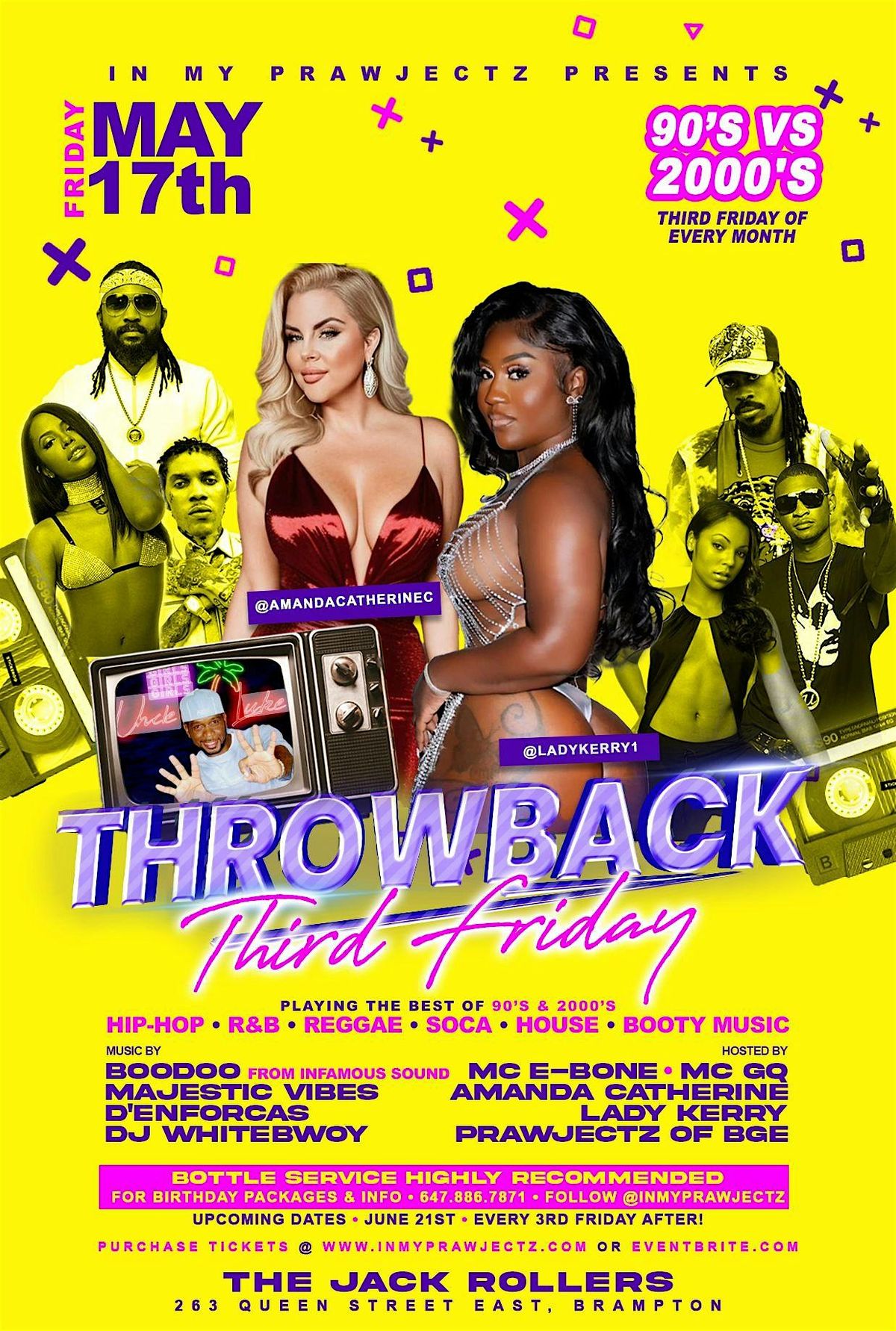 TTF- THROWBACK THIRD FRIDAYS ON 3RD FRIDAY OF ERY MONTH ! 90'S & 2000 MUSIC