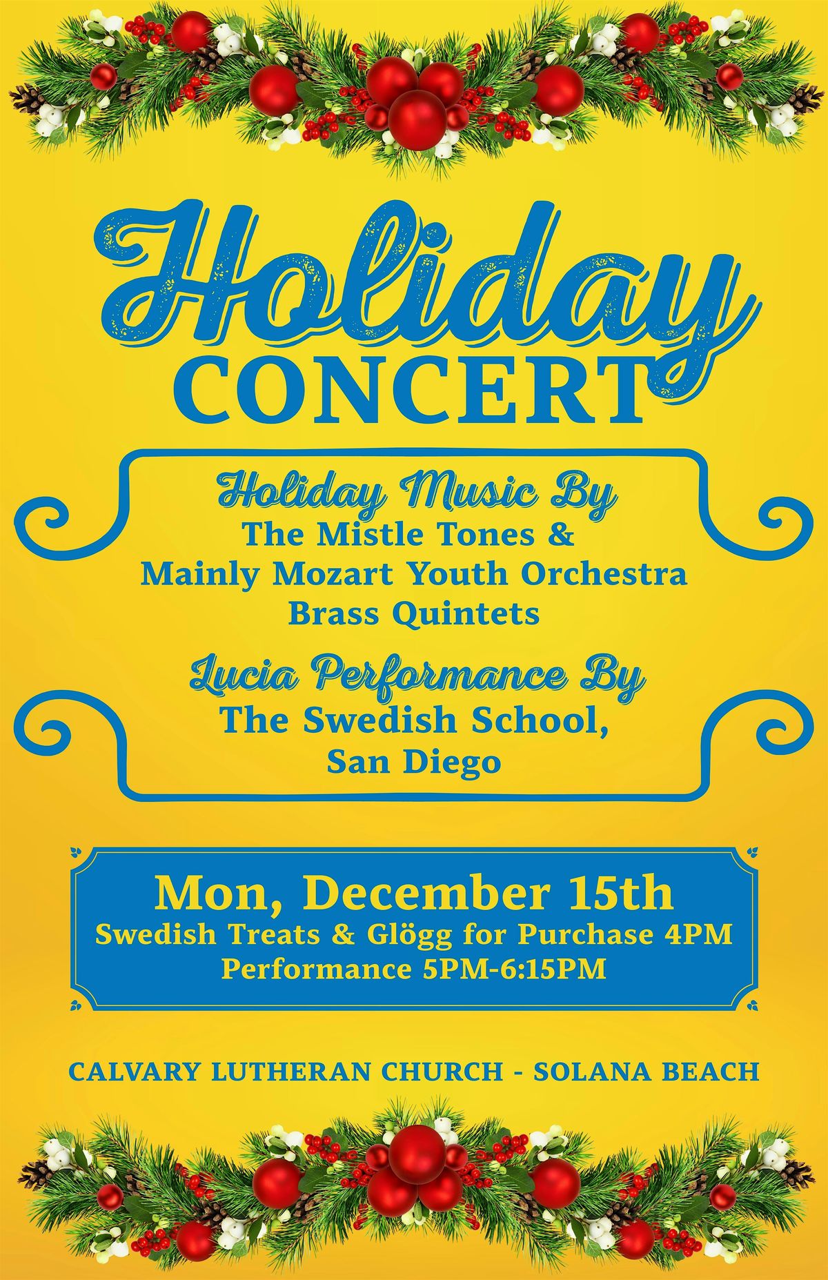 2025 Holiday Concert and Lucia Performance