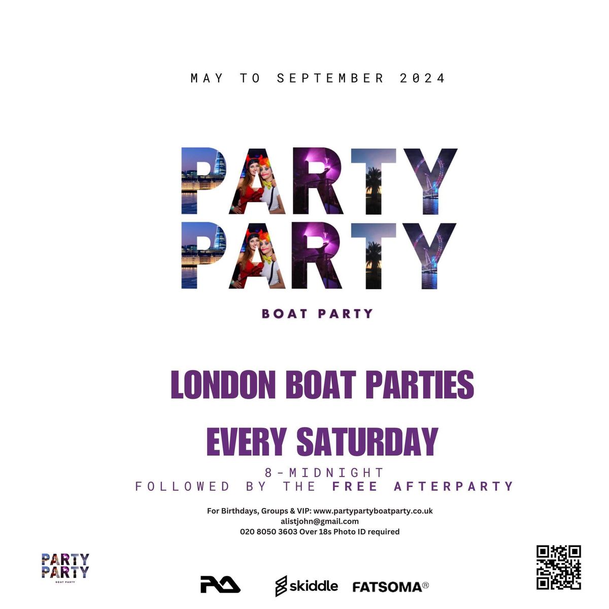 Party Party Boat party every Saturday 