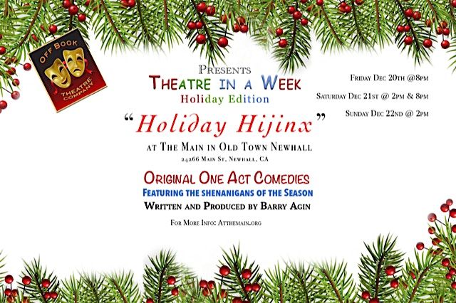 Theatre in a Week: The Holiday Edition presented by Theatre in a Week