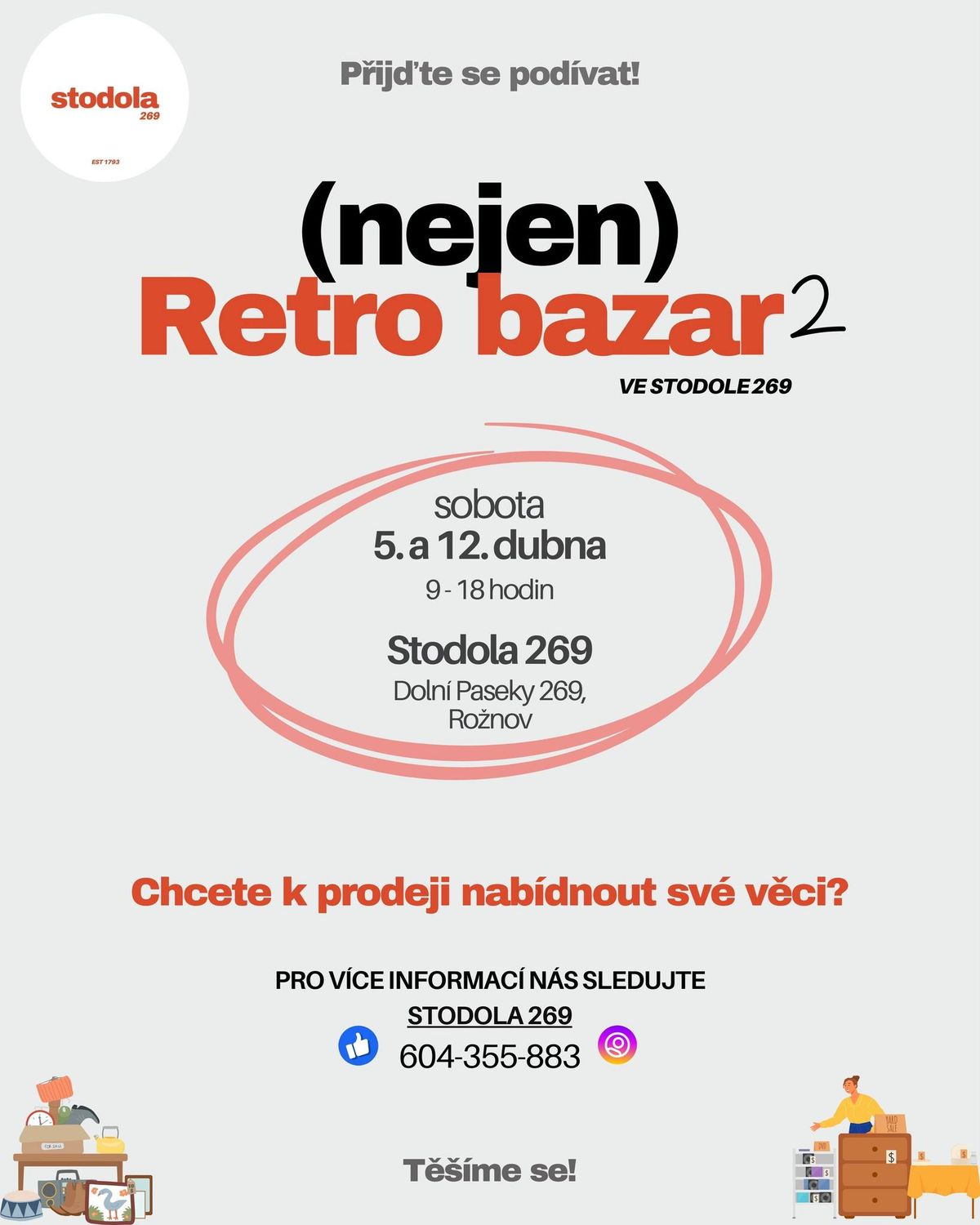 2. (nejen) Retro bazar ve Stodole 269