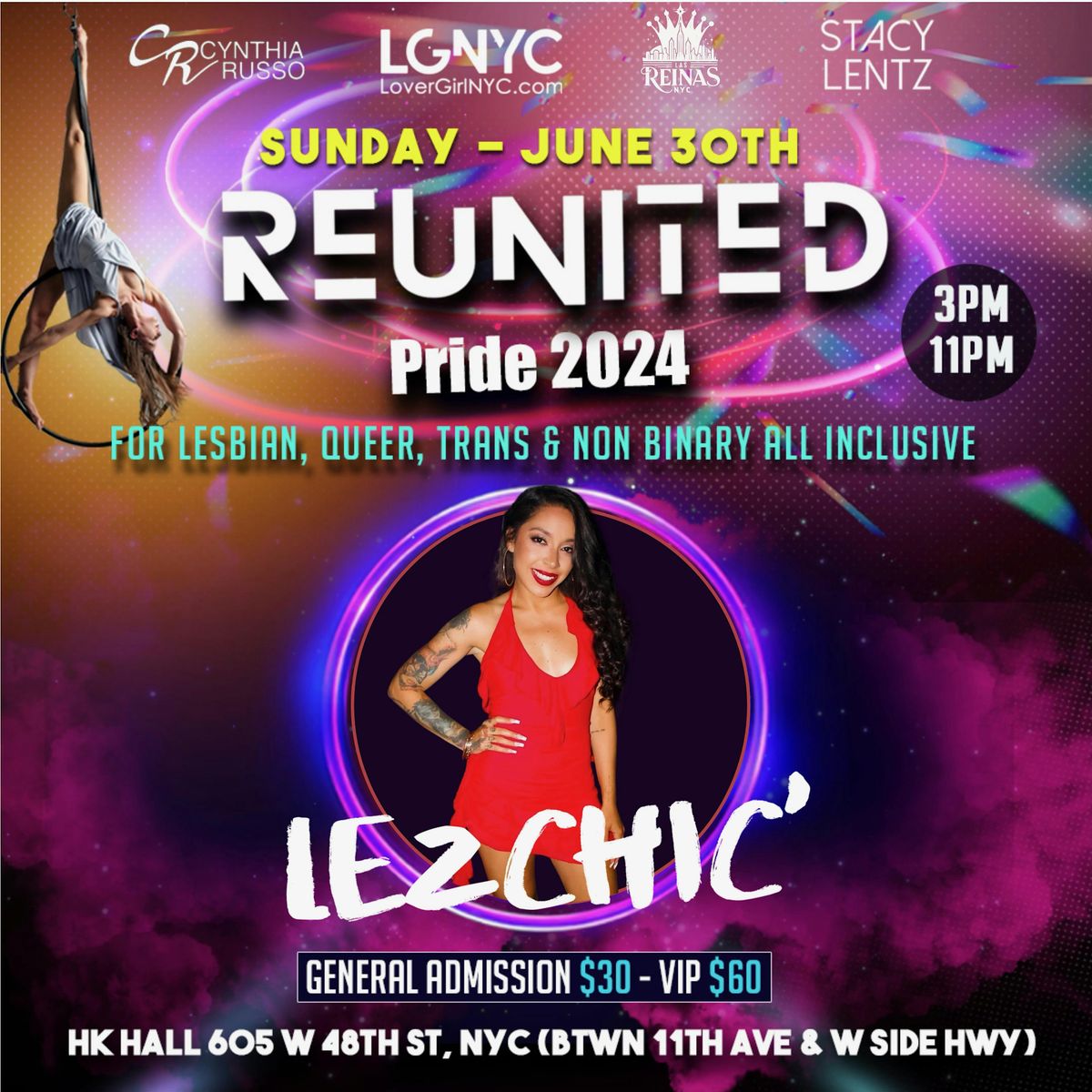 NYC PRIDE REUNITED LESBIAN DAY PARTY