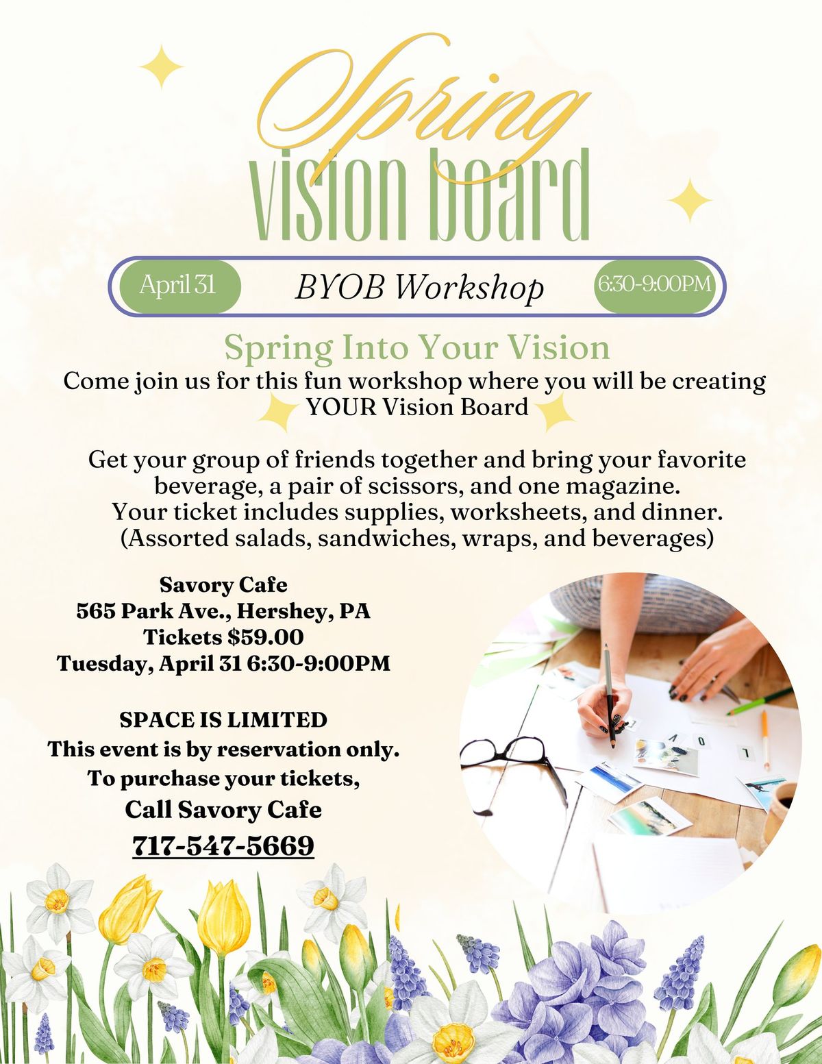 Vision Board, dinner and friends night out!