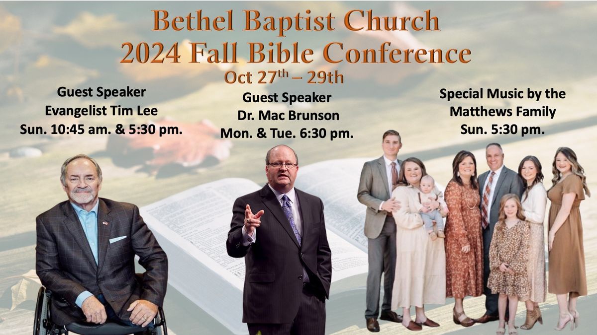 2024 Fall Bible Conference