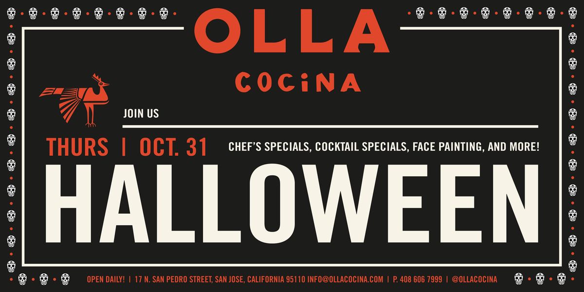 Halloween at Olla Cocina - FREE Mezcal Tastings + More