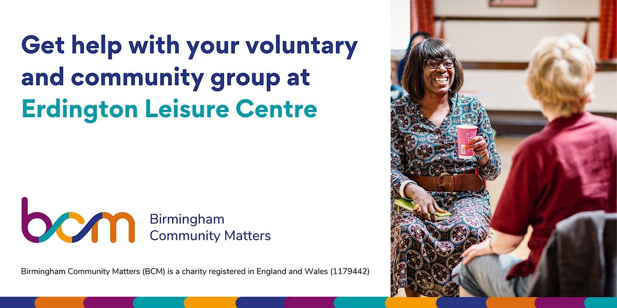 Get help with your community group at Erdington Leisure Centre(Erdington)