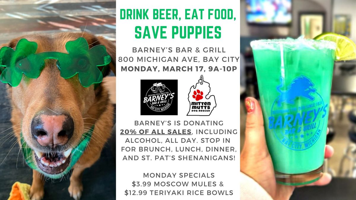 Mitten Mutts Fundraiser at Barney's Bar & Grill