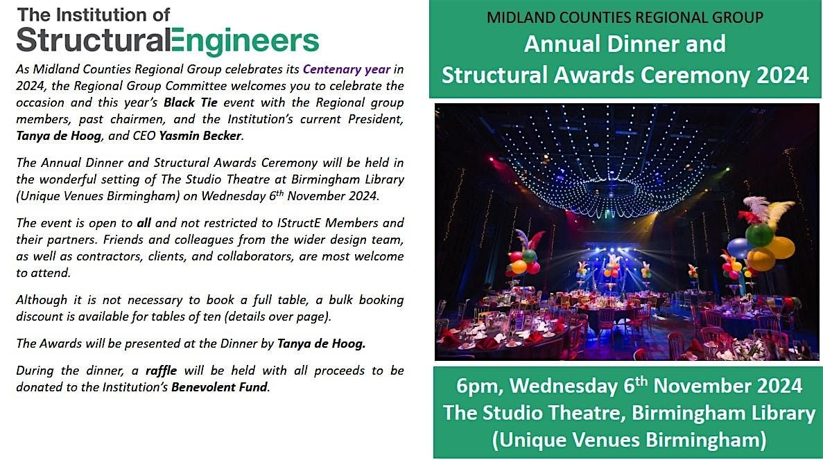 Annual Dinner and Structural Awards Ceremony 2024