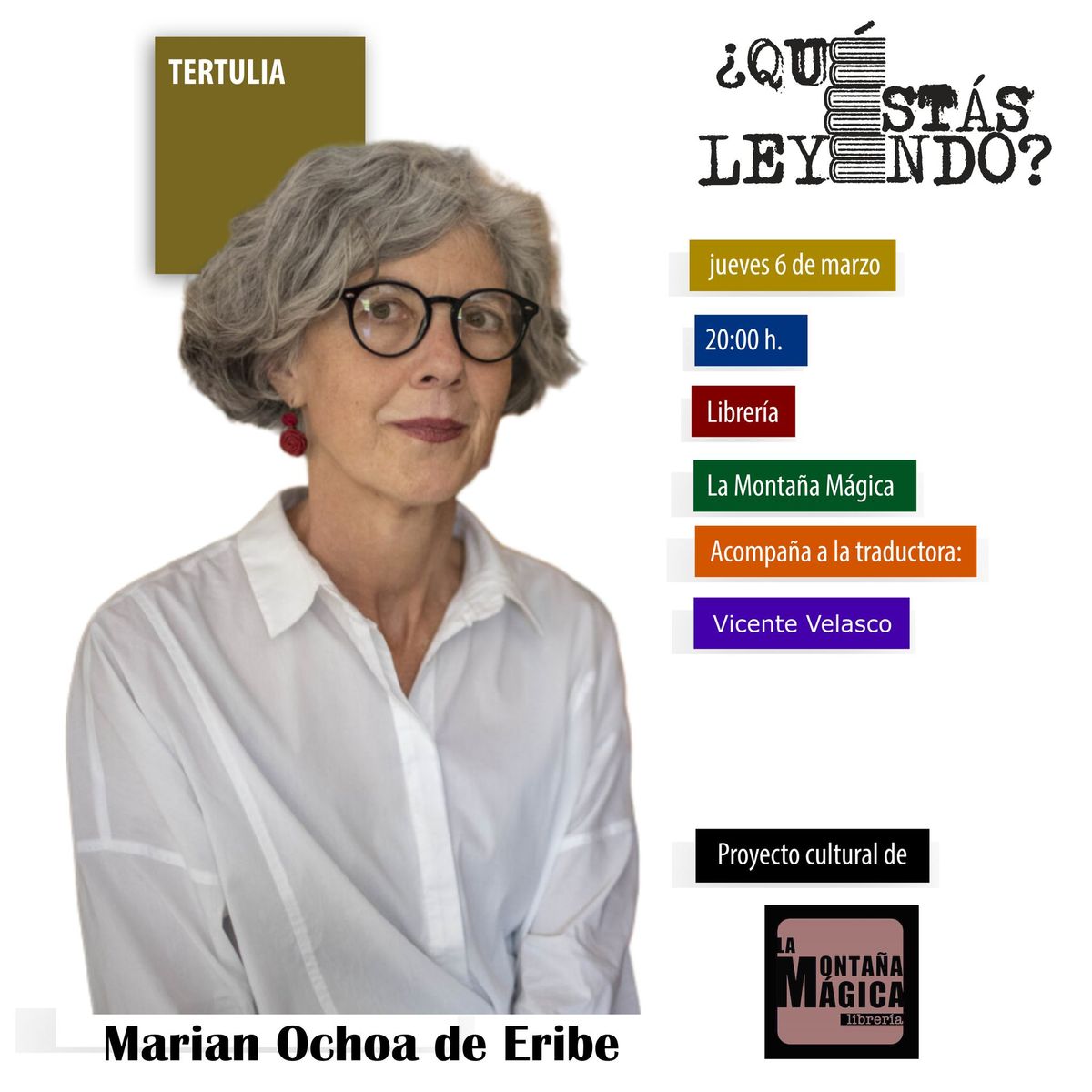 Tertulia con Marian Ochoa de Eribe (Qu\u00e9 Est\u00e1s Leyendo 2025)