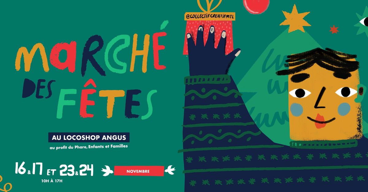 March\u00e9 des F\u00eates au Locoshop Angus au profit du Phare, Enfants et familles, 16-17\/23-24 NOV, 2024