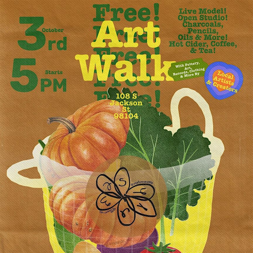 ART WALK! OPEN FIGURE CLASS & HUGE MARKET! \/ SPOOKY edition