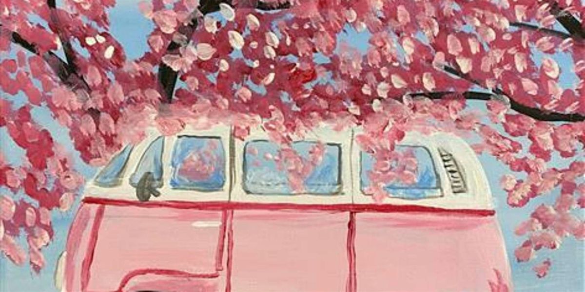 Blossoming Campervan - Paint and Sip by Classpop!\u2122
