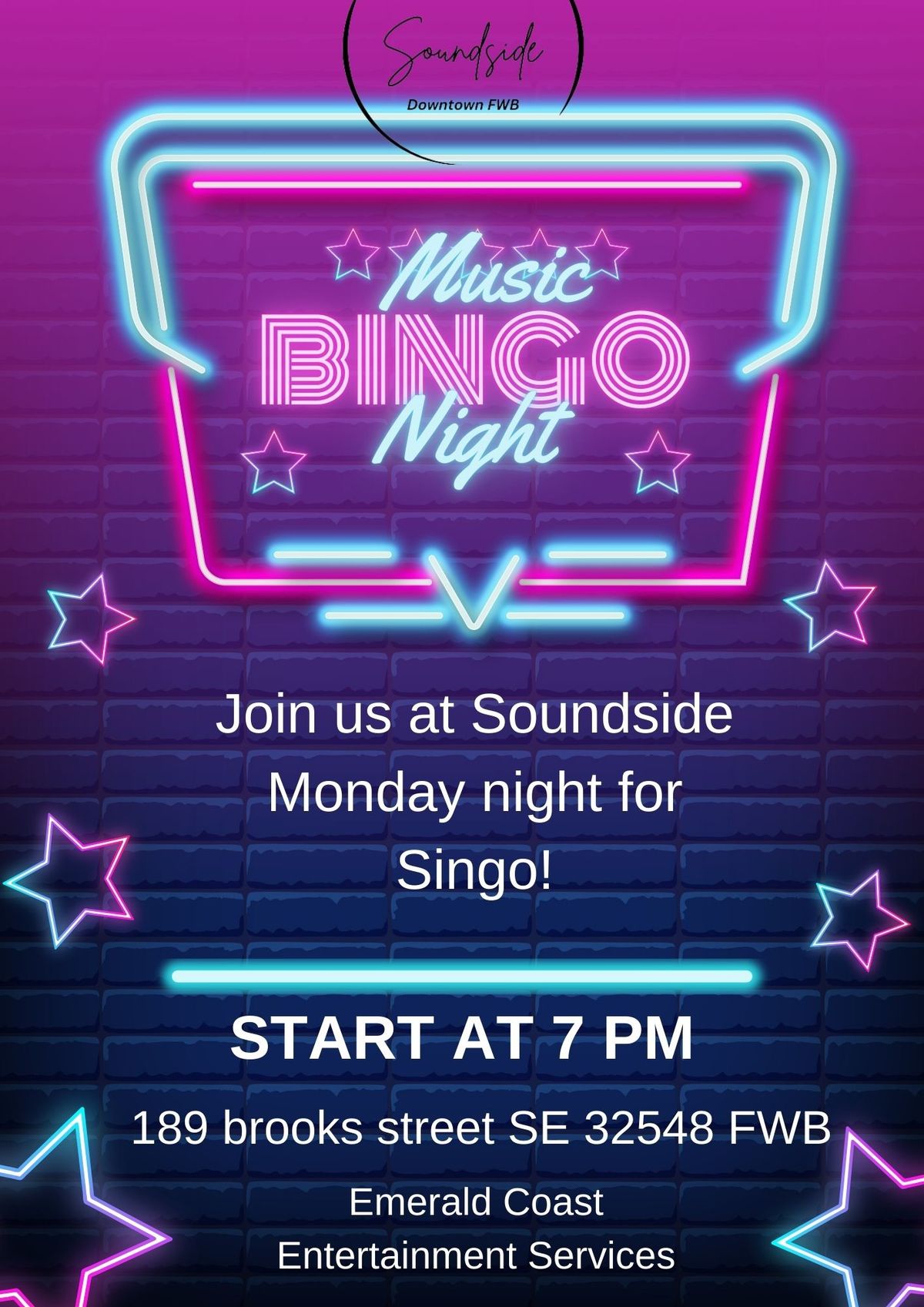 Singo-Music Bingo Night at Soundside