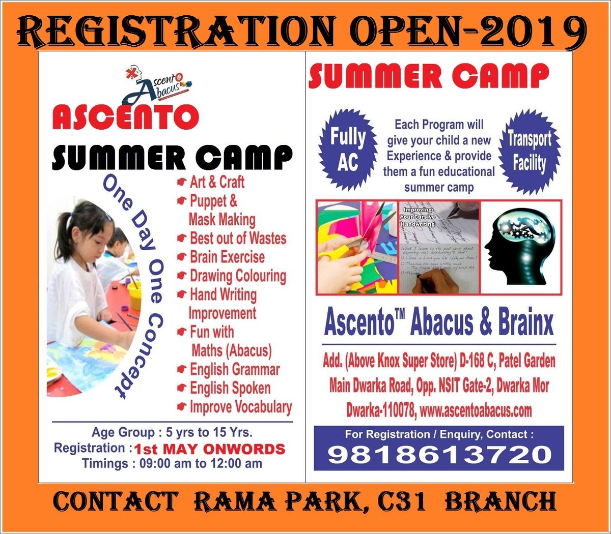 Ascento summer camp Dwarka