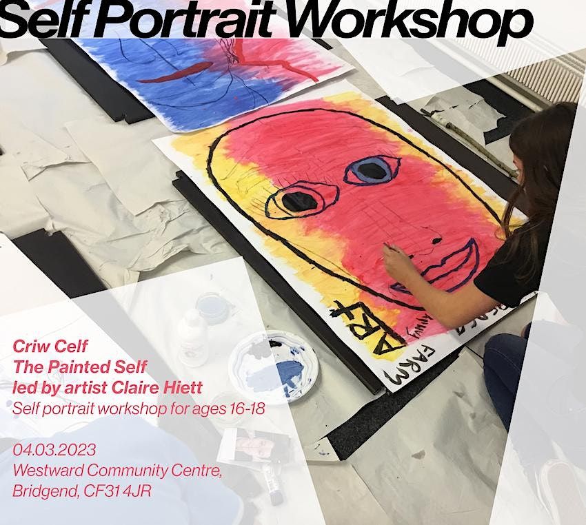 Criw Celf - Self Portrait workshop led by artist Claire Hiett