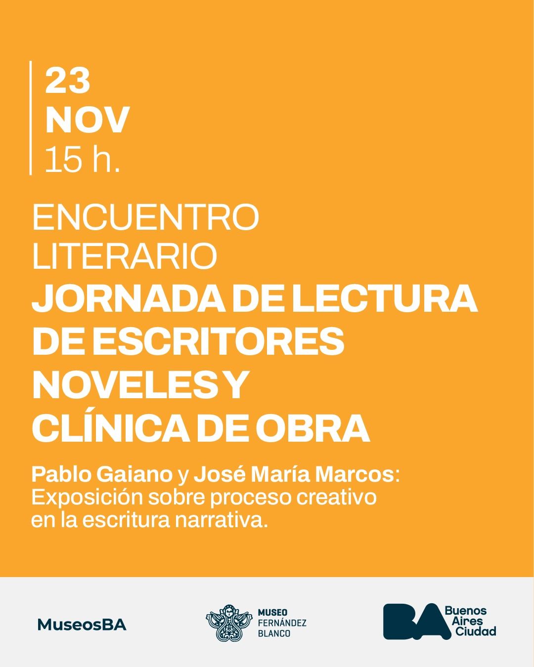 Jornadas de lectura y an\u00e1lisis de obras publicadas y en curso