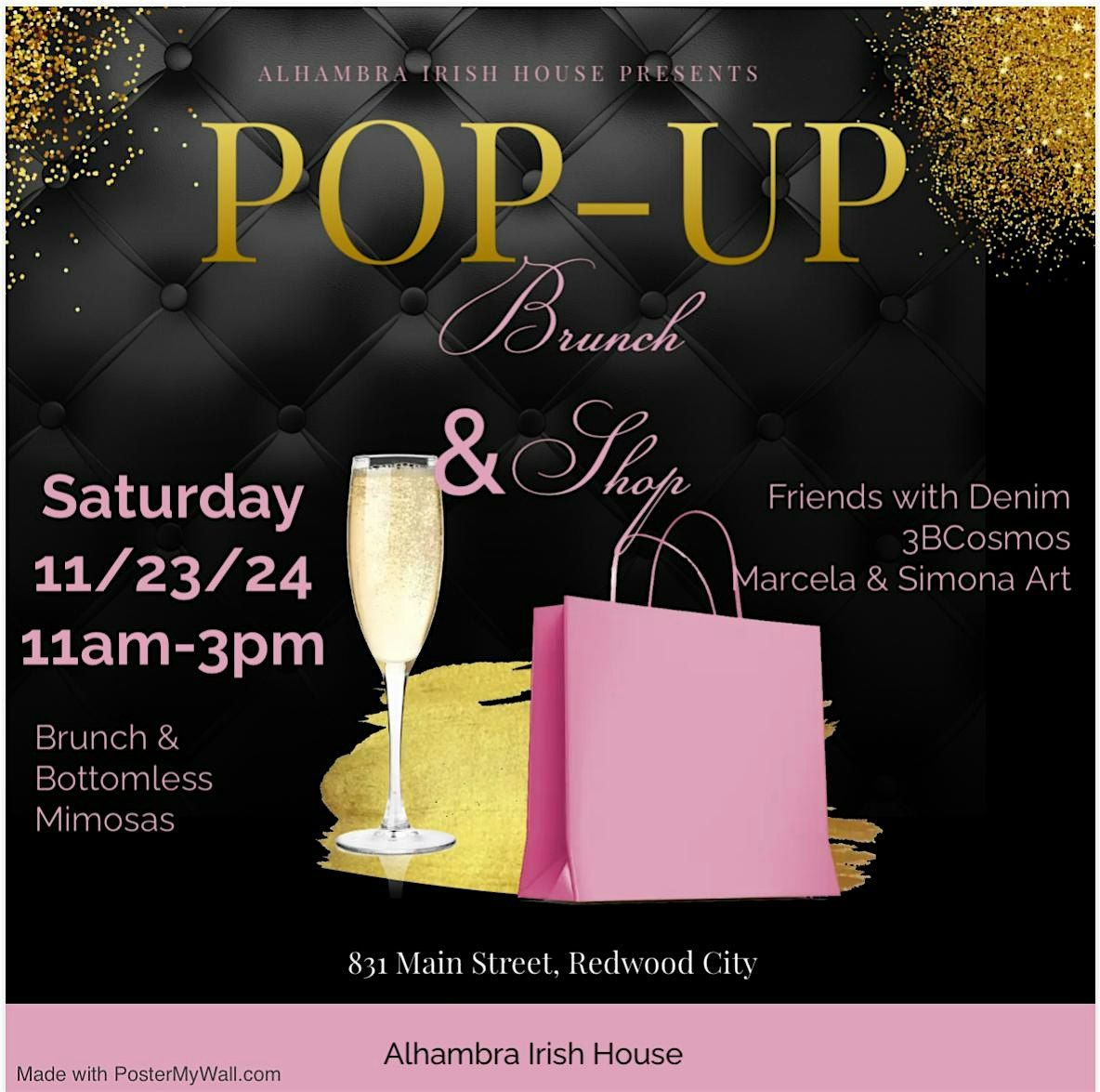 Pop up Fashion, Art, Flowers & Brunch event.