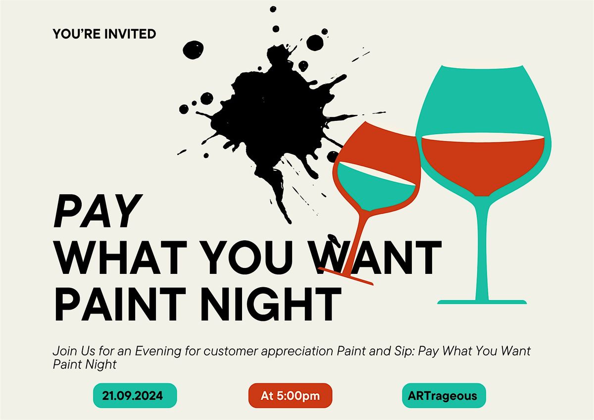 Paint and Sip: Pay What You Want Paint Night