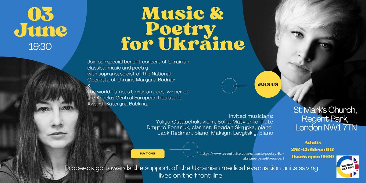 Music & Poetry For Ukraine: Benefit Concert
