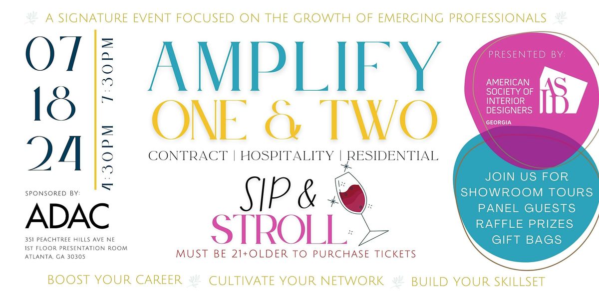 AMPLIFY SIP & STROLL + PANEL DISCUSSION