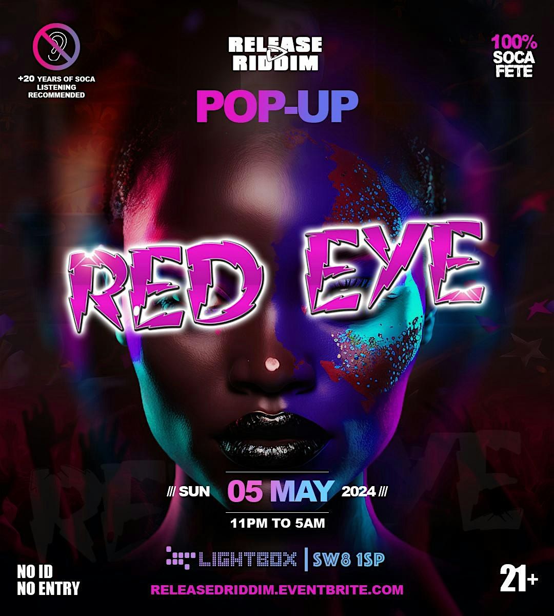 RED EYE - Bank Holiday Sunday Pop Up Fete