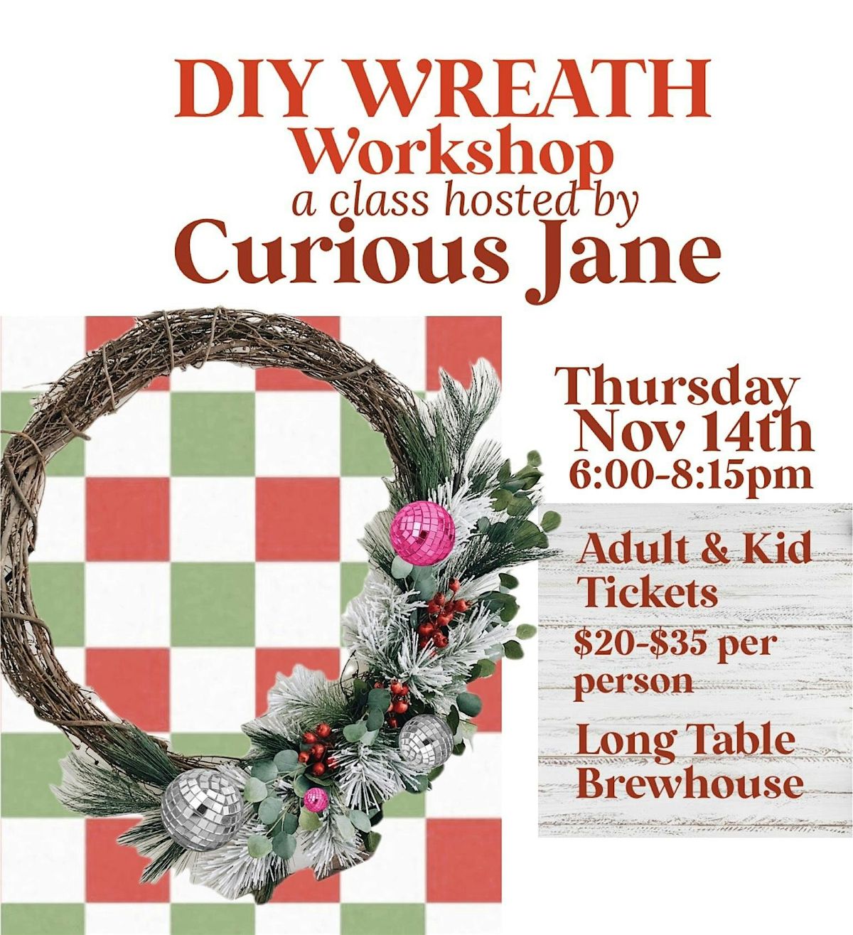 DIY Wreath Workshop