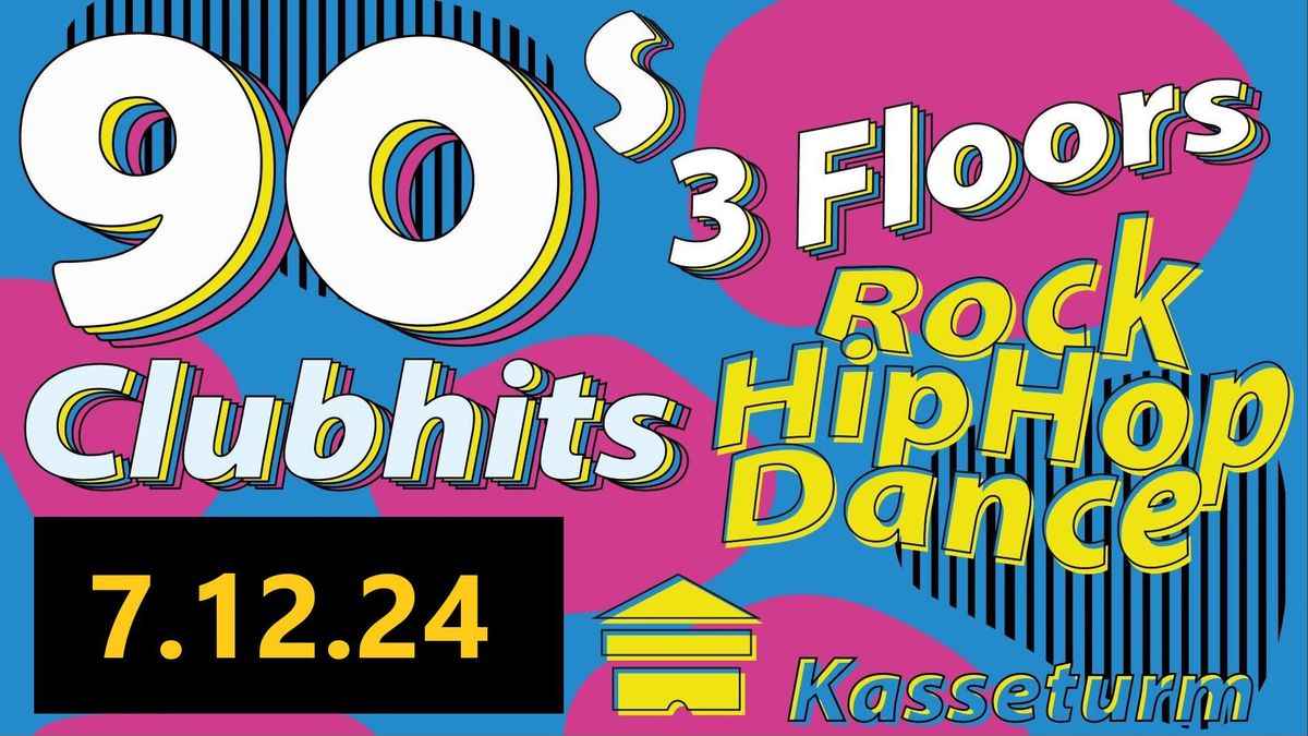 90's Clubhits auf 3 Floors: DANCE \/ HIP HOP \/ ROCK