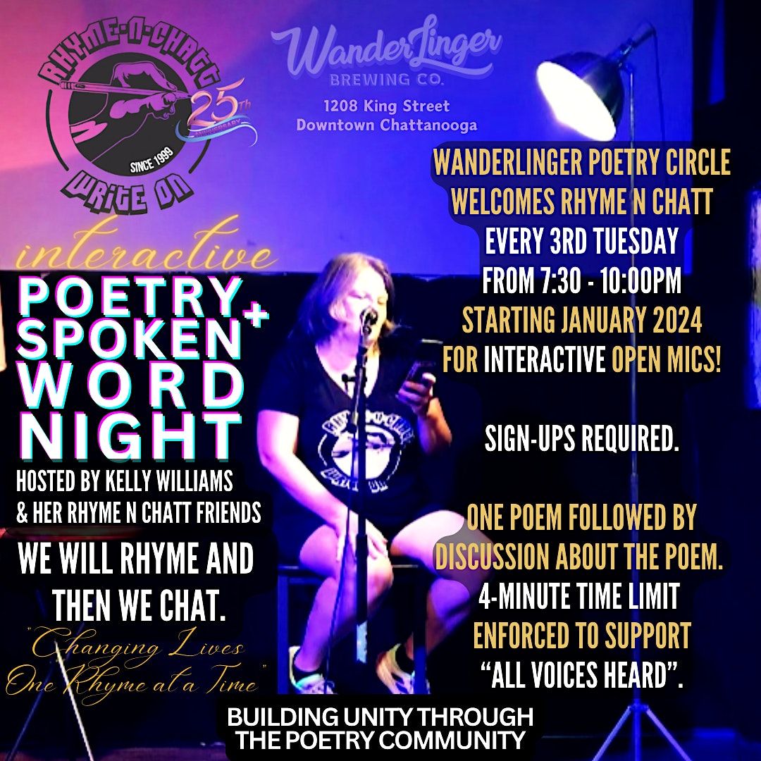 Interactive Poetry & Spoken Word Open Mic at Wanderlinger