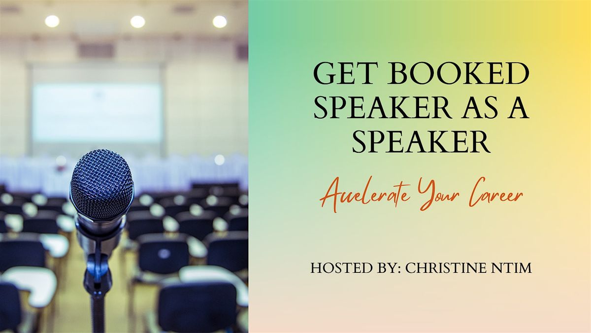 Get Booked As A Speaker in 2024 Live Event!