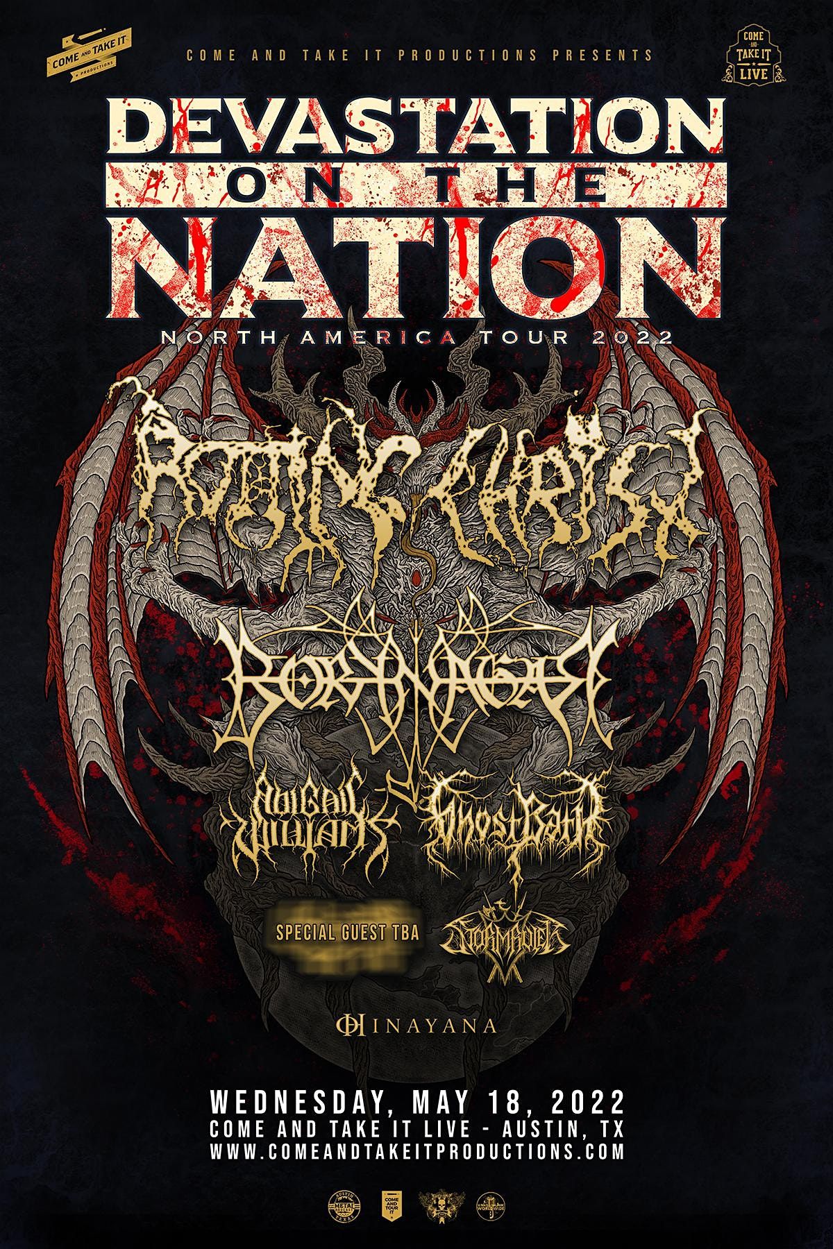DEVASTATION ON THE NATION 2022, Come and Take It Live, Austin, 18 May 2022