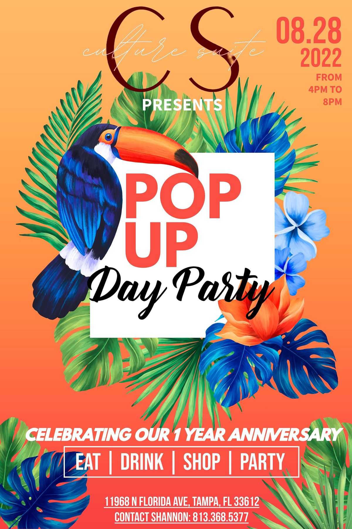 Pop Up Day Party at Culture Suite Event Venue