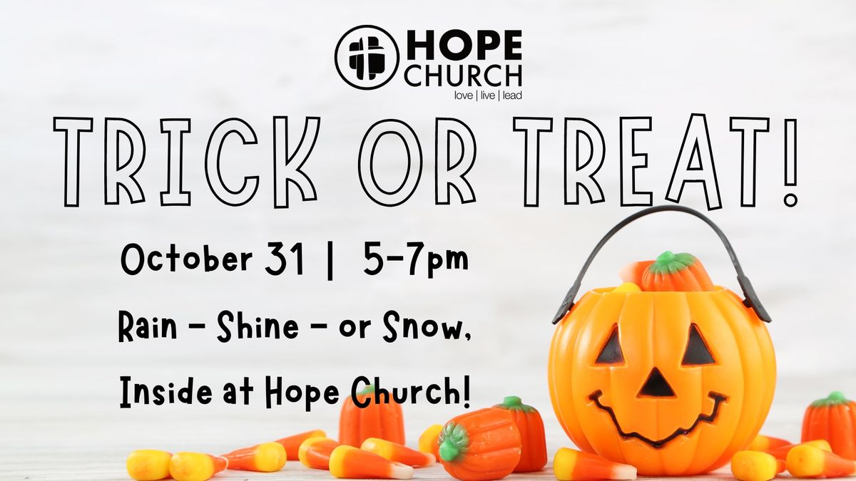 Indoor Trick or Treating! October 31, 5-7pm