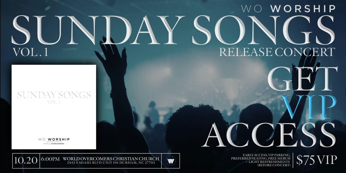 Sunday Songs Album Release Concert - VIP Tickets