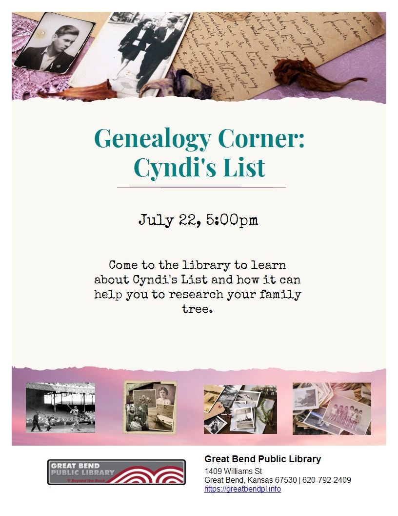 Genealogy Corner: Cyndi\u2019s List
