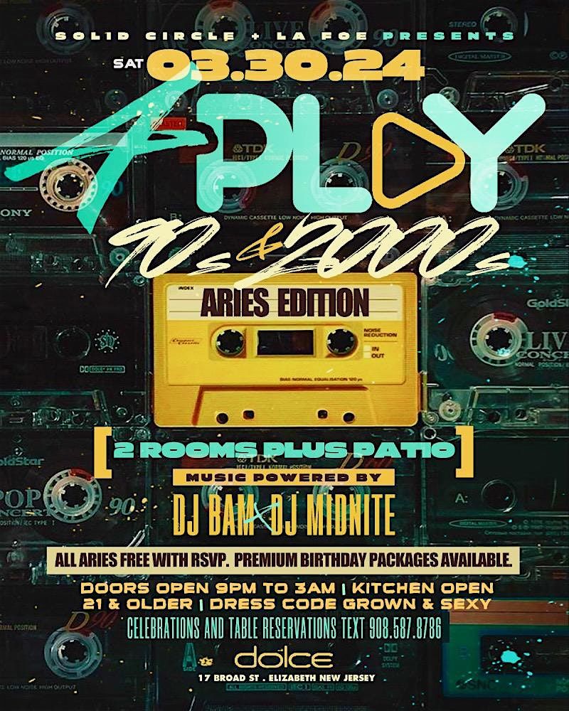 "4 PLAY" 90S & 2000S PARTY | 2 ROOMS PLUS PATIO