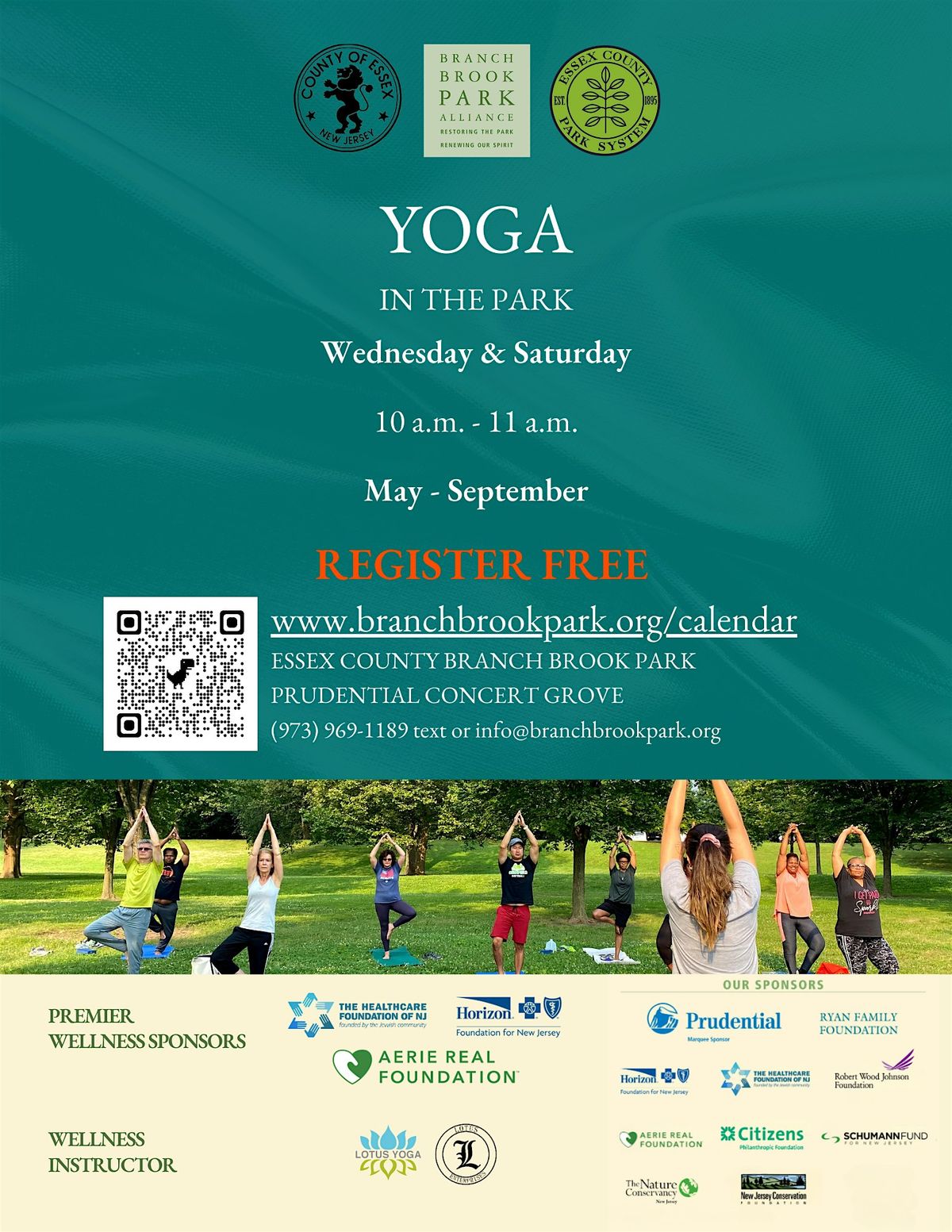 Yoga at Essex County Branch Brook Park