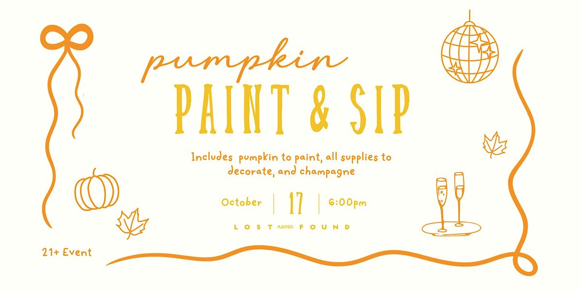 Pumpkin Paint & Sip