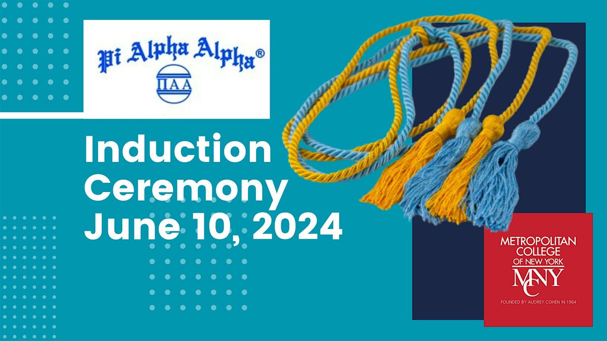 2024  Pi Alpha Alpha Induction Ceremony