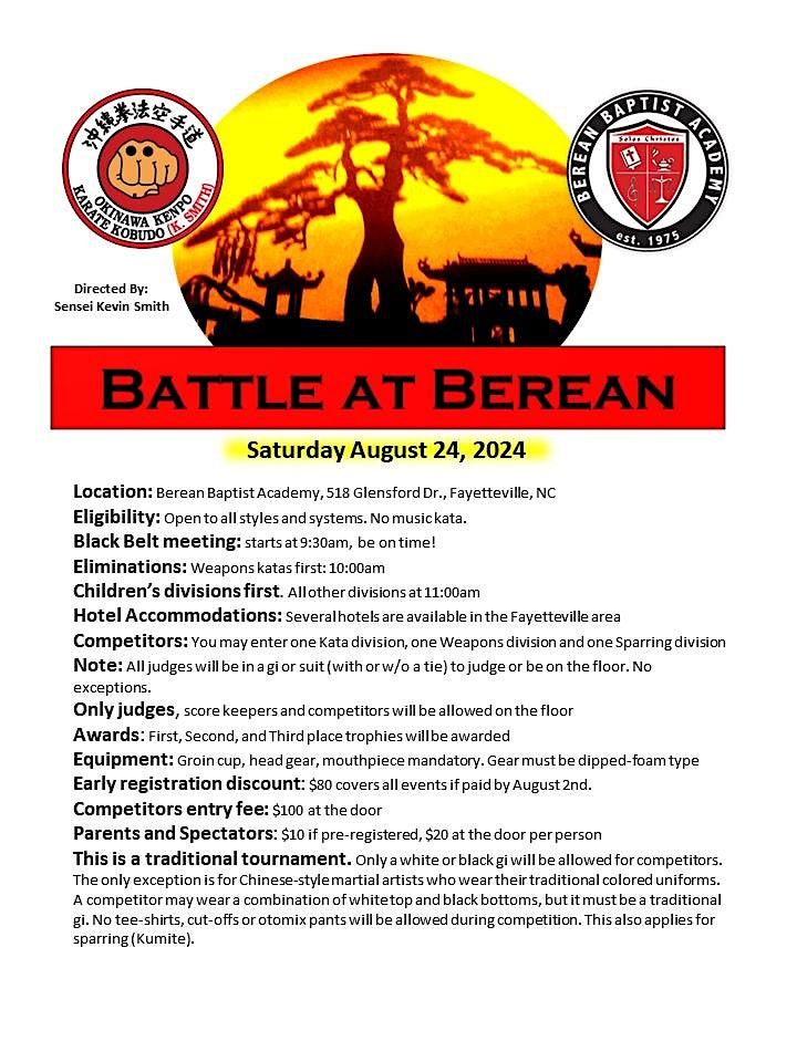 Battle at Berean - August 24, 2024 - Fayetteville, NC